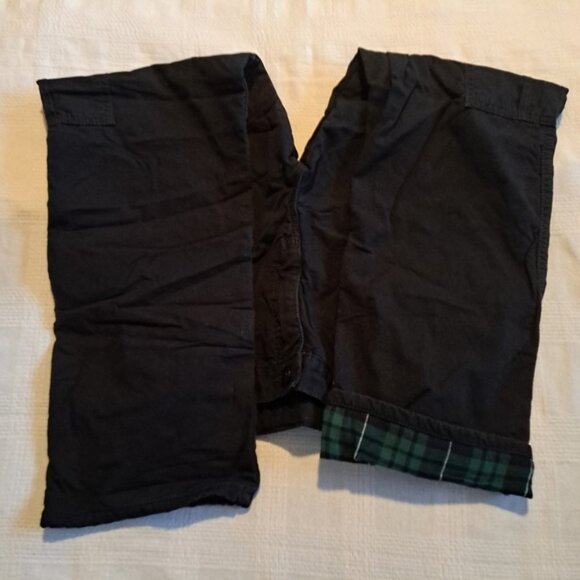 Boys cargo style plaid flannel lined pants. Brand tags removed, black - Picture 9 of 9